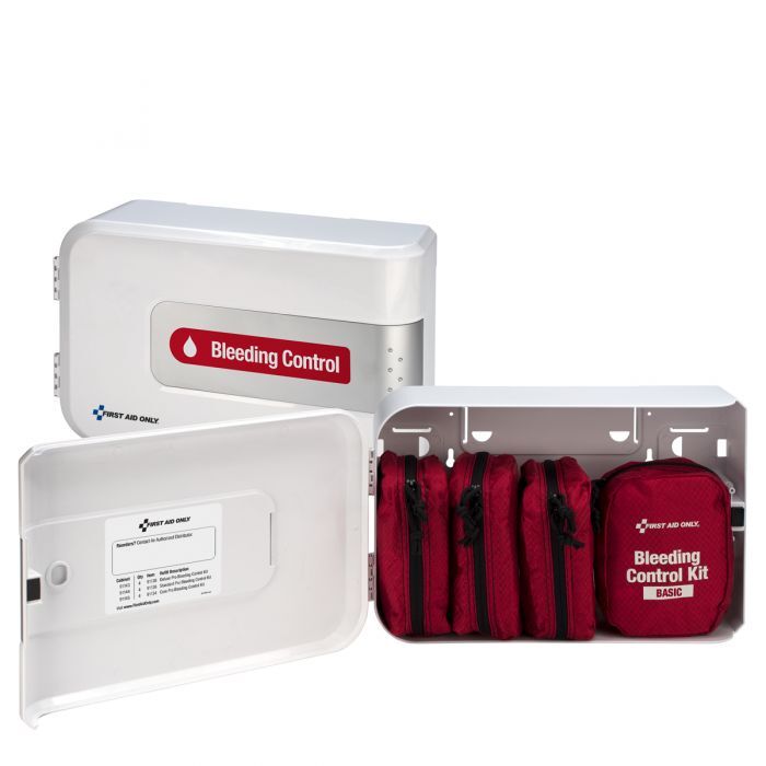 First Aid Only Basic Pro Bleeding Control Cabinet 91189 First Aid Only Basic Pro Bleeding Control Cabinet 91189